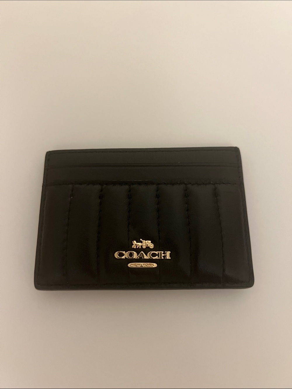 Coach Slim ID Case with Puffy Quilting, Gently Used